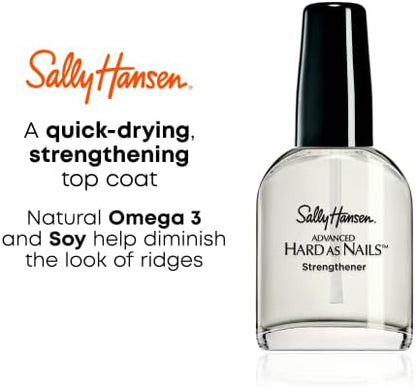 Close up of Sally Hansen clear nail treatment packaging