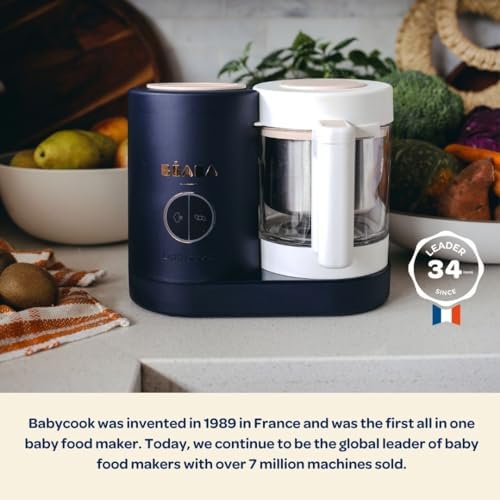 Beaba Babycook Neo water reservoir compartment and digital interface close up