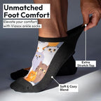 Viasox black neuropathy socks with seamless toe detail for comfort.