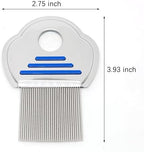 2 Pack Terminator Combs,Professional Metal Lice Comb,for Lice, Nits, and Dandruff Removal. Quick Results for Head Lice Treatment - Suitable for All Hair Types. - Image 5