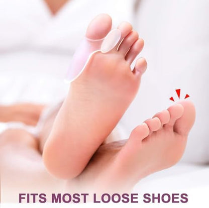 Side view of Promifun protector cushioning the big toe joint against friction.