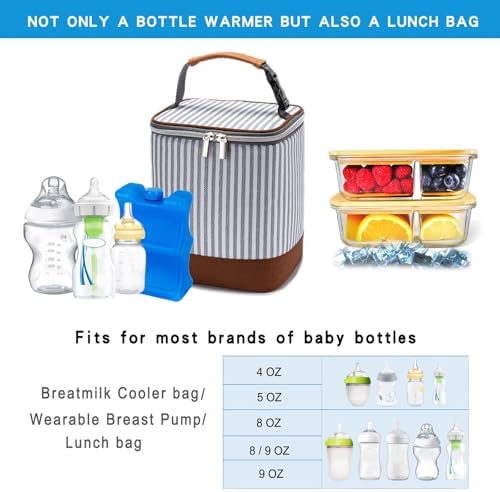 Side view of Babeyer insulated cooler bag highlighting the side storage pocket