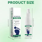 Ximonth antifungal foot spray being applied to skin for itch relief.