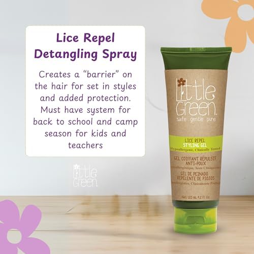 Non-toxic kids hair styling gel for school lice protection