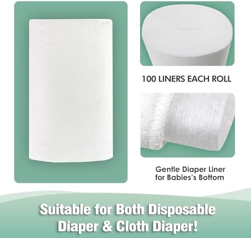 Close up of soft bamboo texture of Wegreeco diaper liner