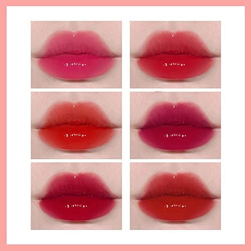 6 Colors Lip Tint Stain Set, Korean Makeup Lip Stain Moisturizing Mini Liquid Lipstick, Multi-use Lip and Cheek Tint, Long lasting Non-Stick Cup Waterproof, Cute Stuff, Lip Color Makeup - Image 7
