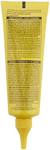 L'Oreal Paris blonde shade reviving hair mask highlighting iris botanicals for color-treated hair.