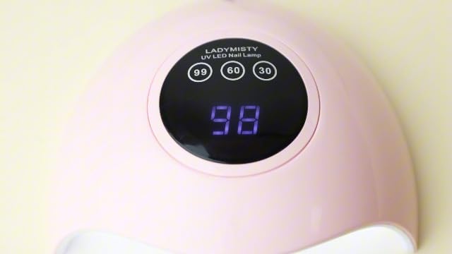 LadyMisty UV LED nail dryer packaged ready for use