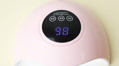 LadyMisty 72W nail lamp in a home vanity setting