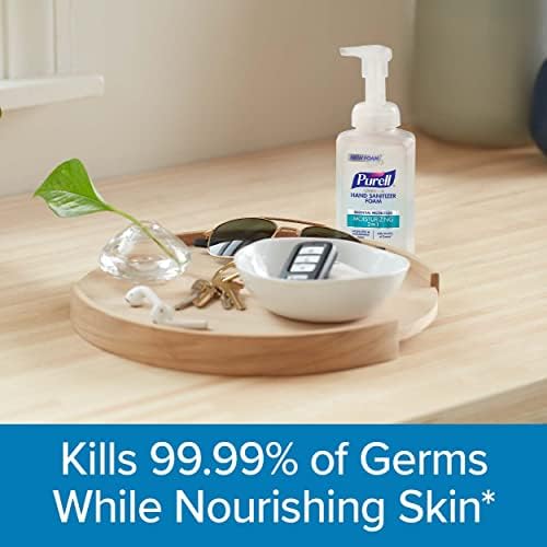 Purell Advanced Hand Sanitizer 2in1 Moisturizing Foam, Naturally Fragranced with Essential Oils, 10 oz Pump Bottle (Pack of 3), 3002-06-EC - Image 3