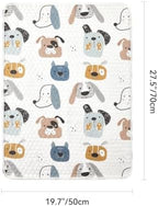 Tillyou baby diaper mat lifestyle shot showing size dimensions