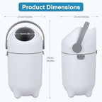 Reheyre 15 liter nursery trash can open view