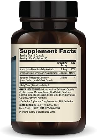 Dr. Mercola Berberine and Chromium dietary capsules for healthy metabolism
