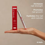 Close up view of brush applicator tip for nail serum