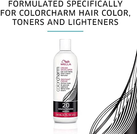 Close up of Wella Color Charm cream developer texture