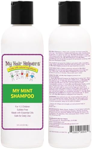 My Hair Helpers natural peppermint shampoo for kids