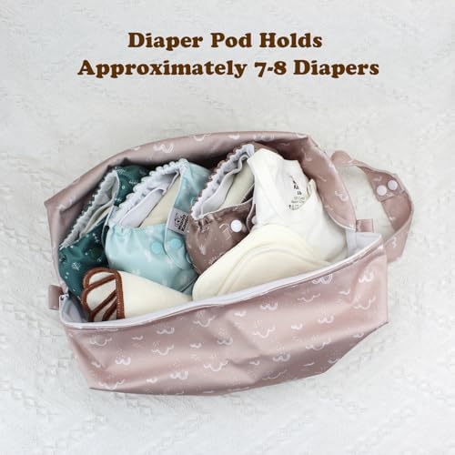 Side profile of Mama Koala waterproof pods with carry handle