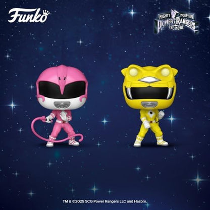 Funko vinyl figure Pink Ranger side profile detailed view