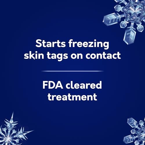 Step by step skin tag removal process using TagTarget skin protection