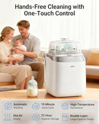 Compact Bear Bottle Washer Pro in a modern kitchen setting