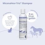 Imported medicated pet shampoo for dogs cats and horses skin barrier repair.
