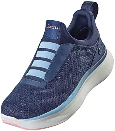 Side profile of Silvert's extra wide sneakers showing the slip resistant sole.