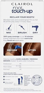 Clairol auburn hair color precision application brush designed for fast hair root targeting and seamless blending.