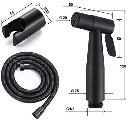 Complete packaging and components of the matte black shattaf set