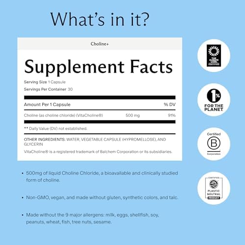 Needed Prenatal Choline 30 count bottle lifestyle layout