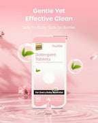 Sealed protective storage packaging containing 120 pieces of imported residue free washing tablets