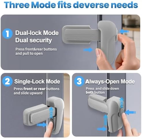 HFengQ ABS plastic freezer door lock close up