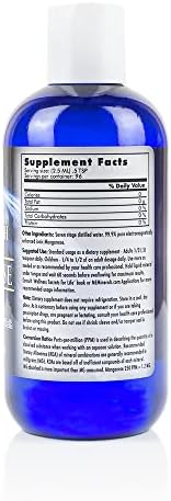 Close up of Mother Earth Minerals 8 Ounce manganese bottle label