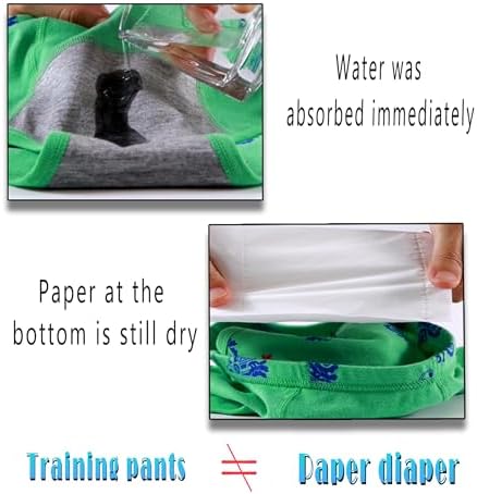 Close up view of the premium cotton fabric and flexible comfort waistband on Boboking potty trainer briefs