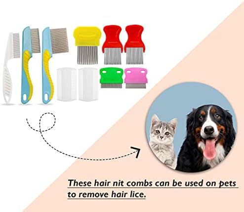 Ergonomic handle with anti-slip bands for better grip during lice treatment