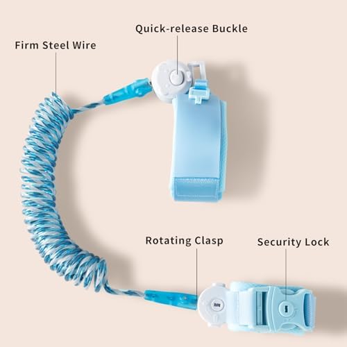 Bearcouple child safety harness key lock detail