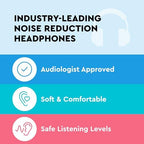 Side profile of Lucid Audio wireless baby earmuffs showing adjustment