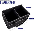 Runsabay diaper organizer with interior dividers arranged