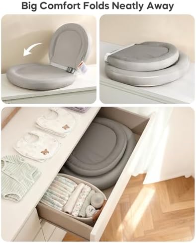Mamatepe wipe-clean PU changing pad surface close up