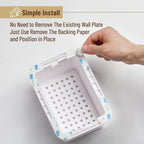 Bates Choice baby proofing electrical socket cover installed on wall