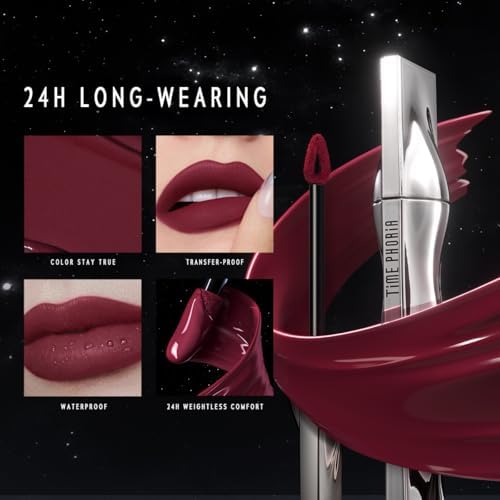 Eternal Lip Matte, 11 Odyssey - Wine Red, One-Swipe Bold Matte Finish, High Pigment Full Coverage, Long-Lasting, Transfer-Proof & Smudge-Resistant Liquid Lipstick, Feather-Light Texture - Image 7