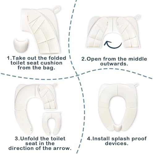 Deeki travel potty seat being packed easily into a compact diaper bag