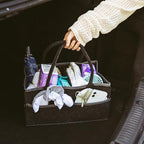 Top view of Runsabay baby essentials caddy showing capacity