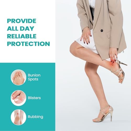 Promifun Foot Bandages variety pack layout highlighting twenty eight pieces of sweat proof adhesive plaster protection