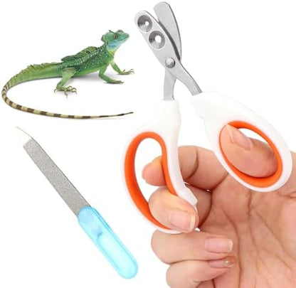 Zenquark stainless steel reptile claw trimmer with orange ergonomic handle