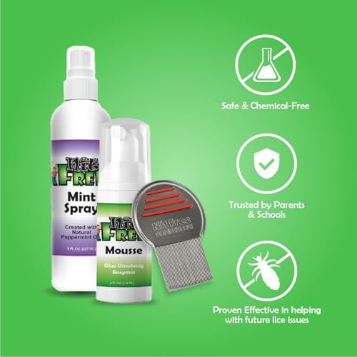 Stainless steel Nit Free Terminator Comb for professional nit removal.