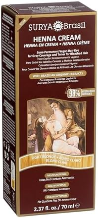 Top angle view of the ammonia free hair color cream packaging highlighting the premium quality bottle inside.