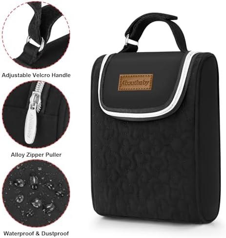 Nursing mom using Accmor cooler bag with stroller