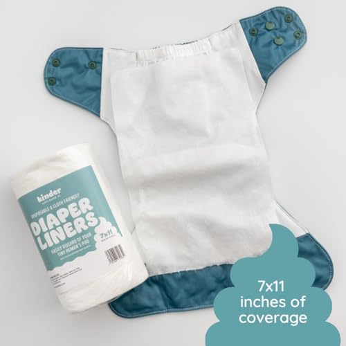Two rolls of Kinder bamboo viscose diaper liners