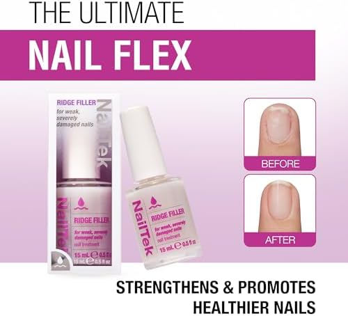 Close up view of the ingredients list on Nail Tek Formula Four ridge filler packaging