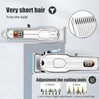Soieho multi-grooming kit including the barber cloak, cleaning brush, and USB charging cables